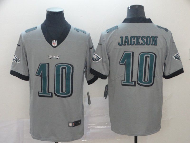Men Philadelphia Eagles #10 Jackson Grey Nike Vapor Untouchable Limited NFL Jersey